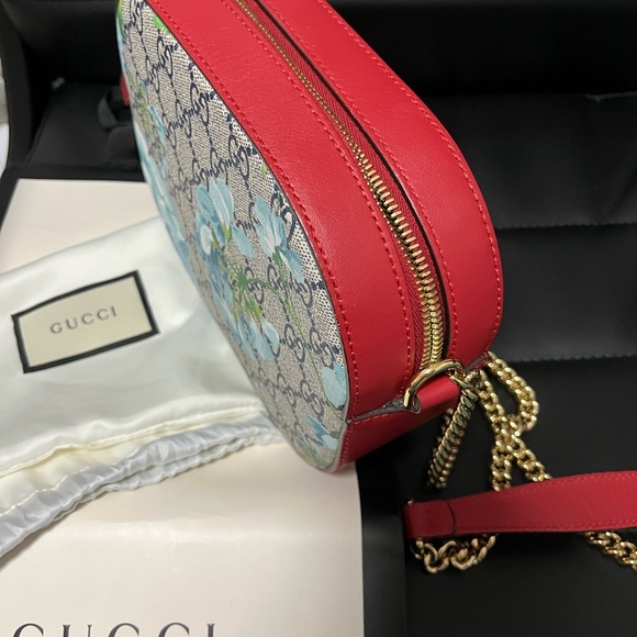 GG Supreme Bloom Chain Strap Small Blue - Picture 4 of 9